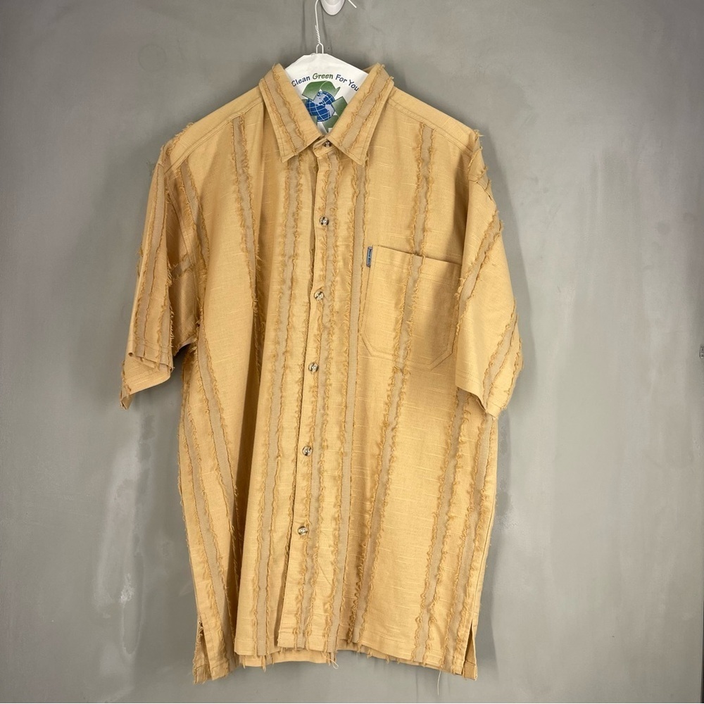 New Gen Men's Tan Short Sleeve Shirt Size XL - Picture 9 of 12